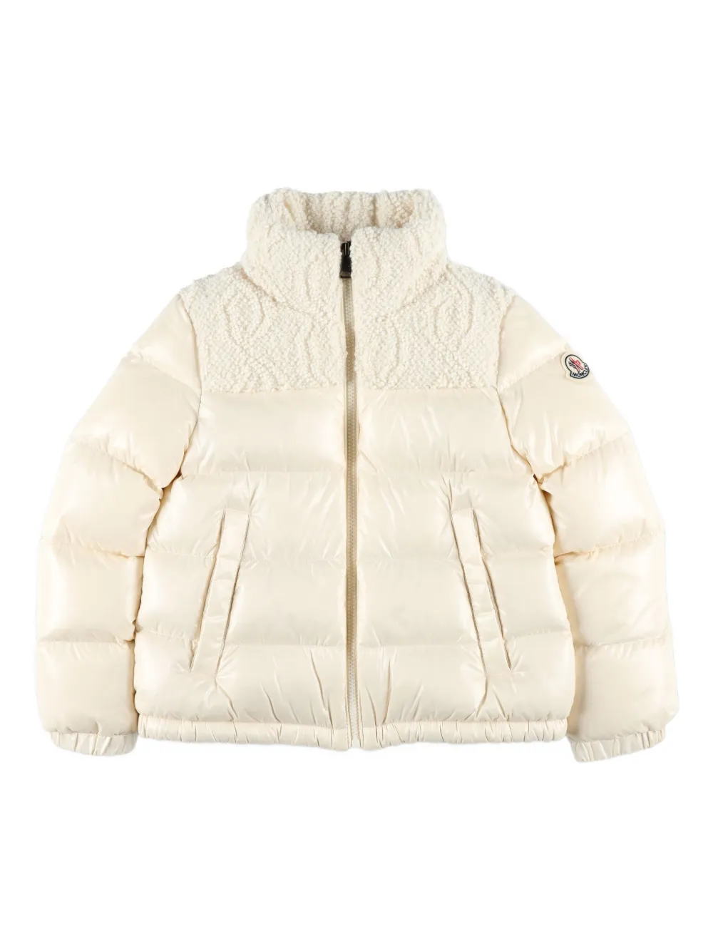 Moncler Enfant chamarra capitonada con cierre | blanco | Image 1