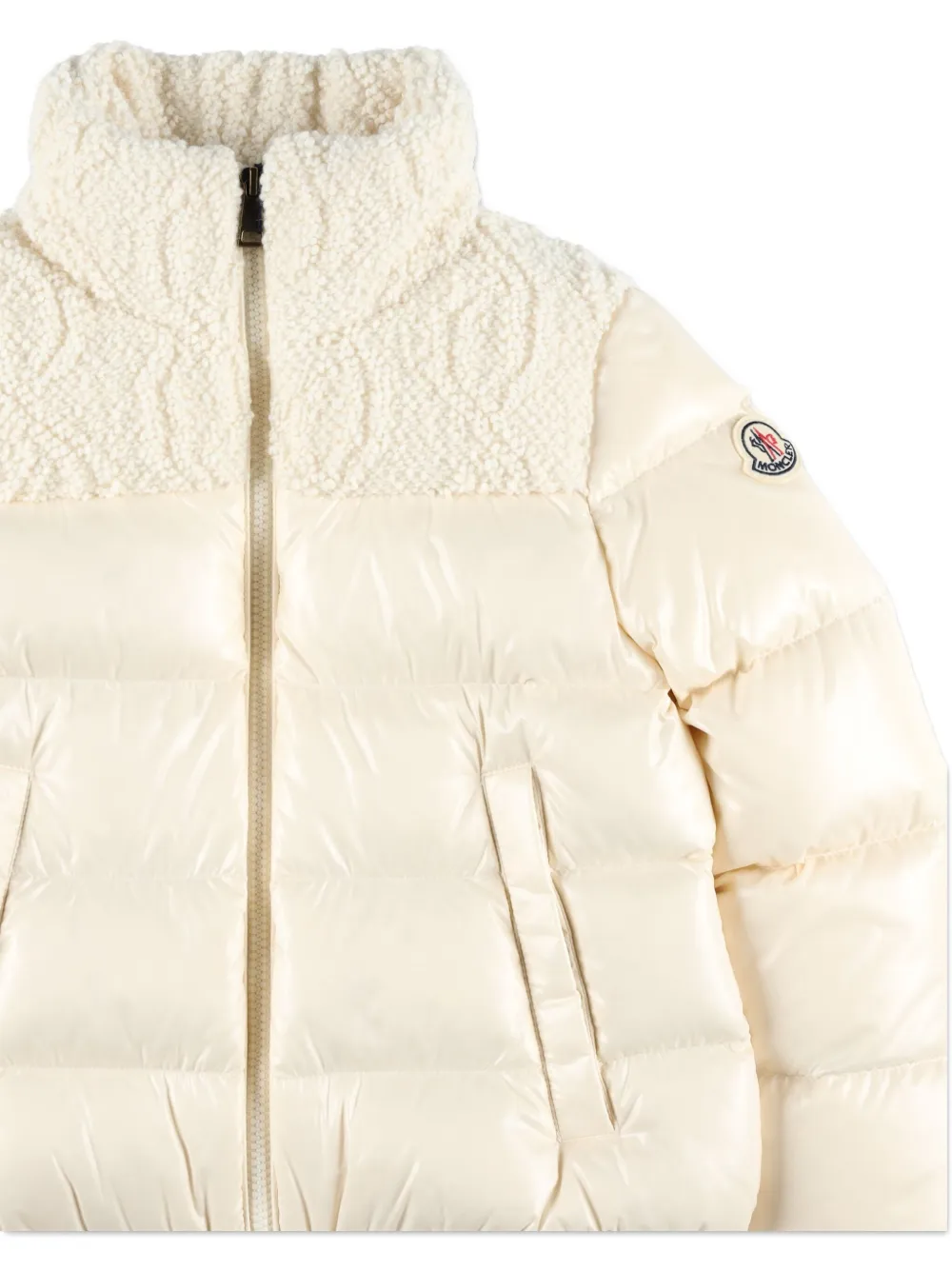 Moncler Enfant Gewatteerd jack Wit