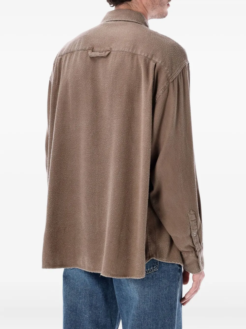 Mfpen button-cuff shirt - Bruin