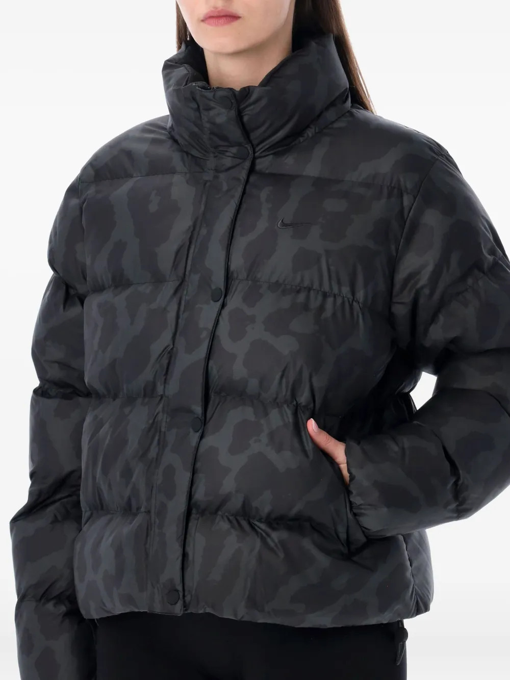 Nike Therma-fit Black Puffer Jacket In Black