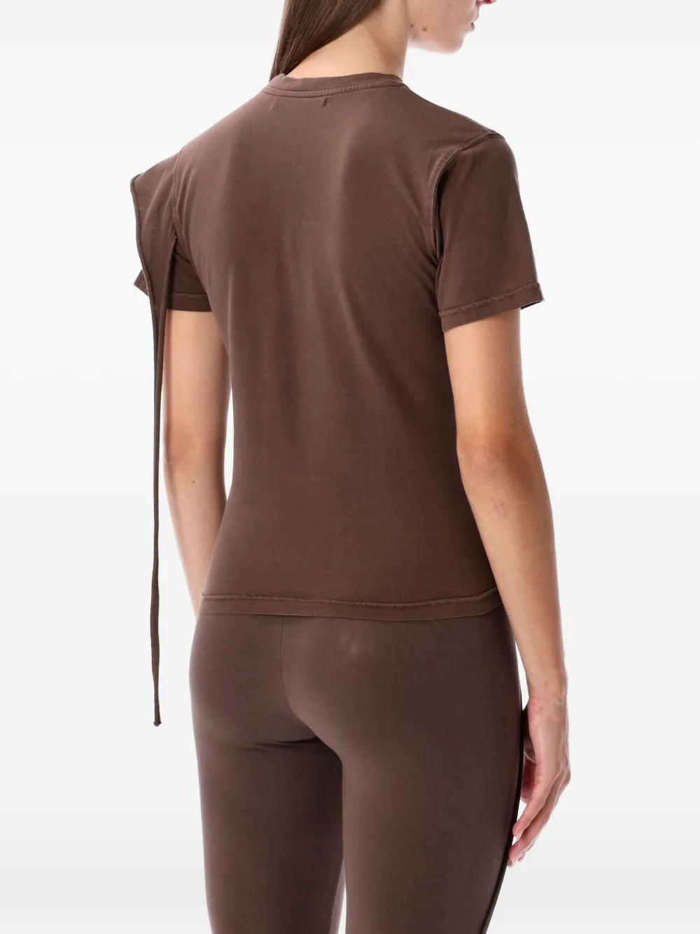 Ottolinger Draped T-shirt In Brown