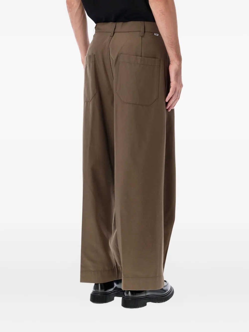 Obey Oliver geplooide broek - Bruin