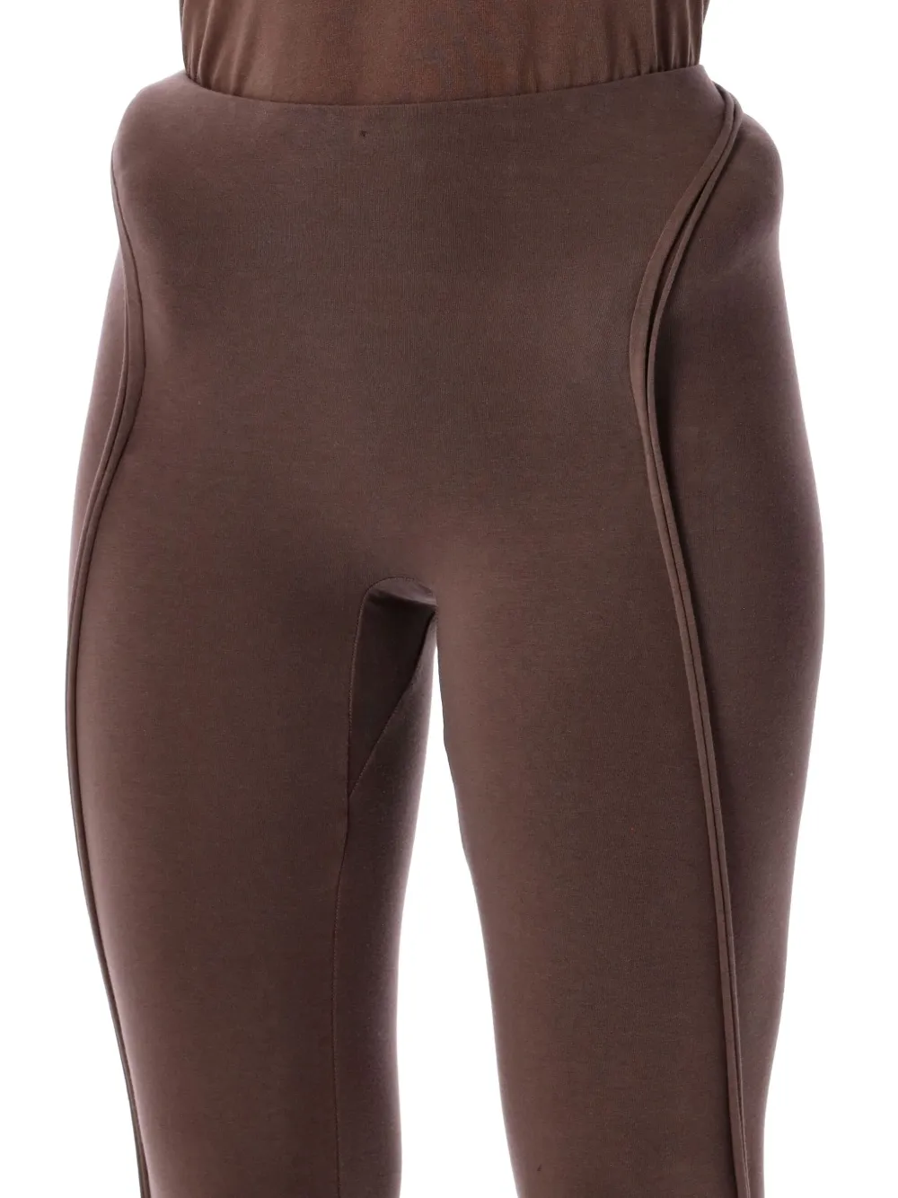 Ottolinger Sculpted Hip Brown Organic Cotton Leggings In Brown