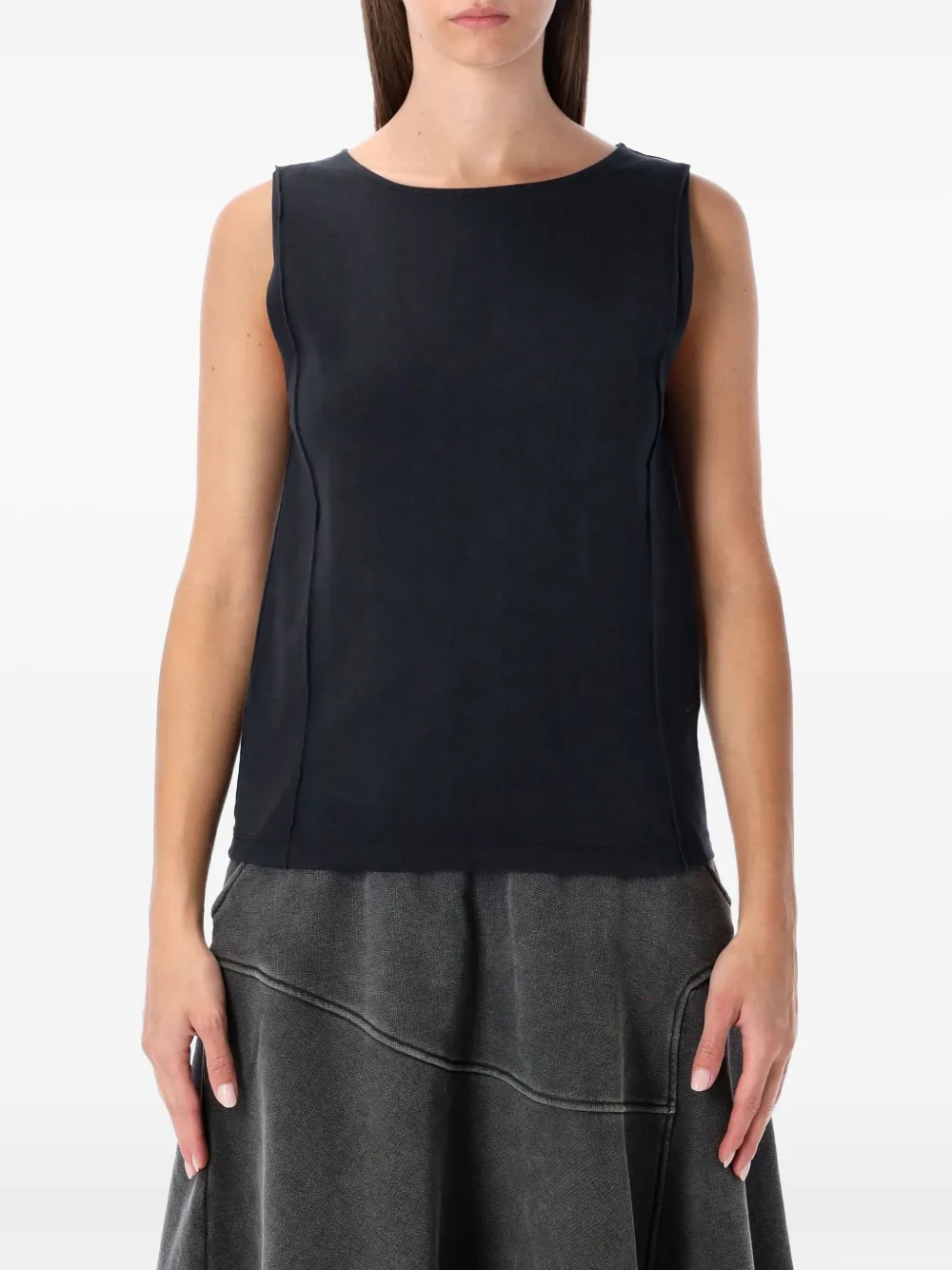 Our Legacy Fairisle Cut-out Top In Black