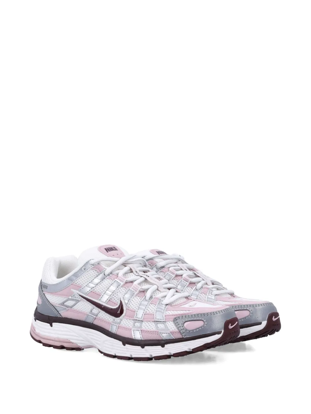 Nike Silver Panelled Trainers In Pink