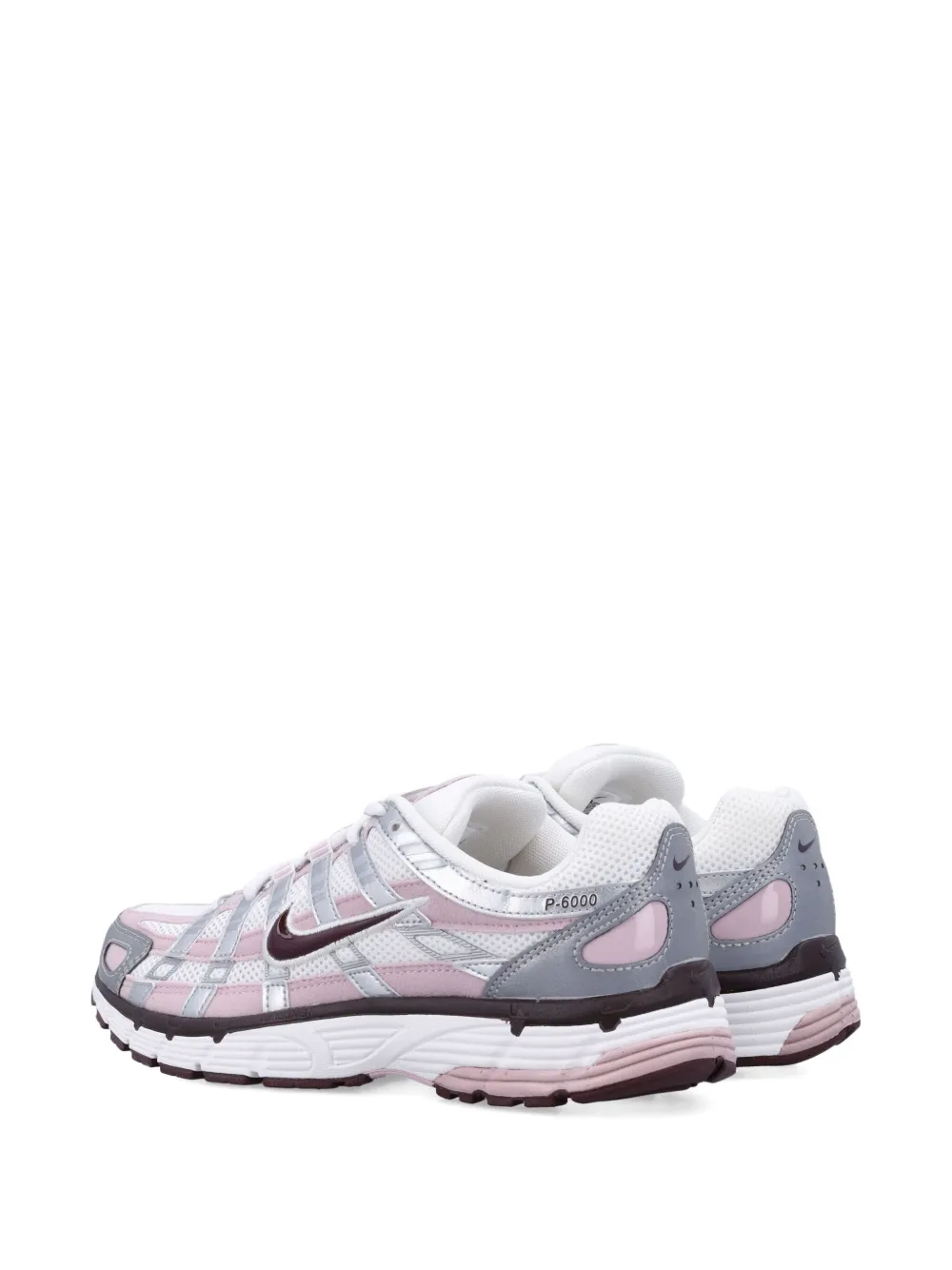 Nike Silver Panelled Trainers In Pink