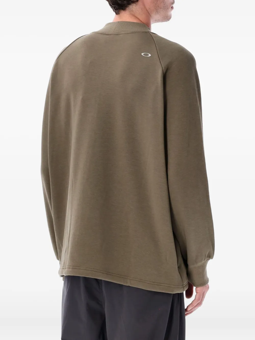 Oakley Raglan-sleeve Crew-neck Sweatshirt In Brown