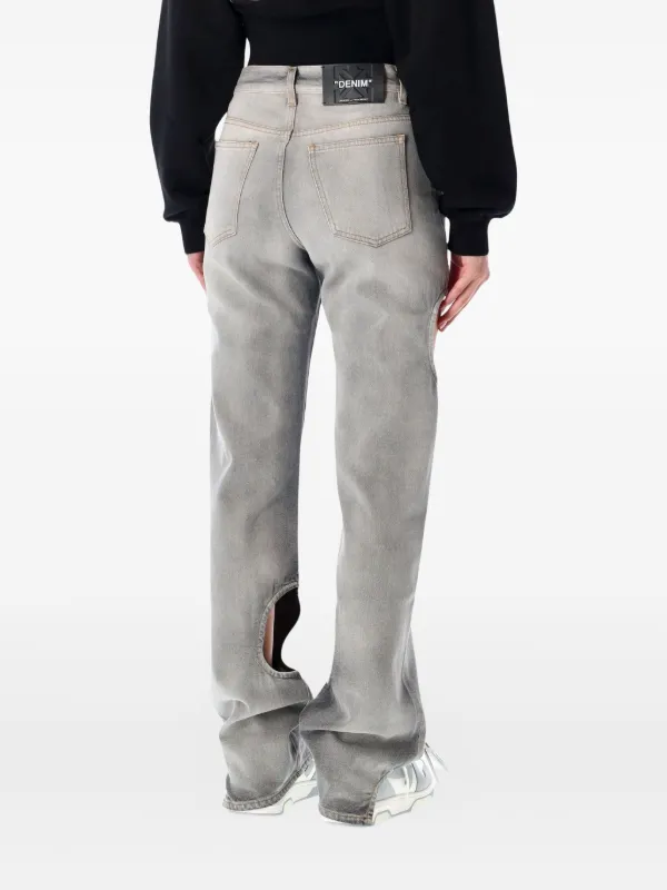 Off-White meteorカットアウトデニム Off-White Meteor カットアウト ジーンズ | グレー | FARFETCH JP