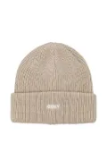 Obey Future ribbed beanie hat - Grey