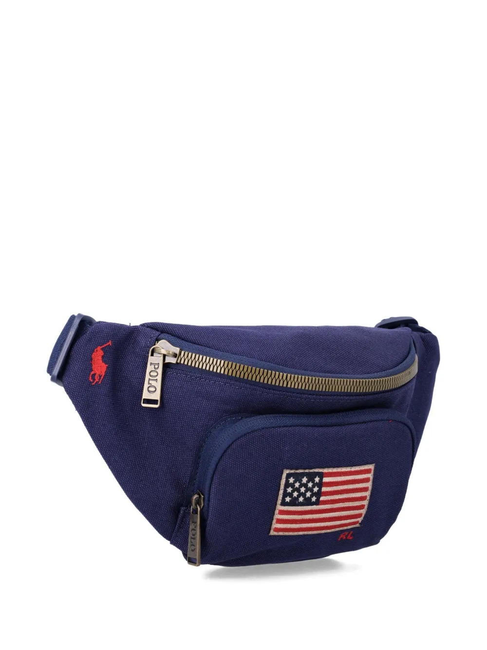 Polo Ralph Lauren Flag Logo Belt Bag In Blue