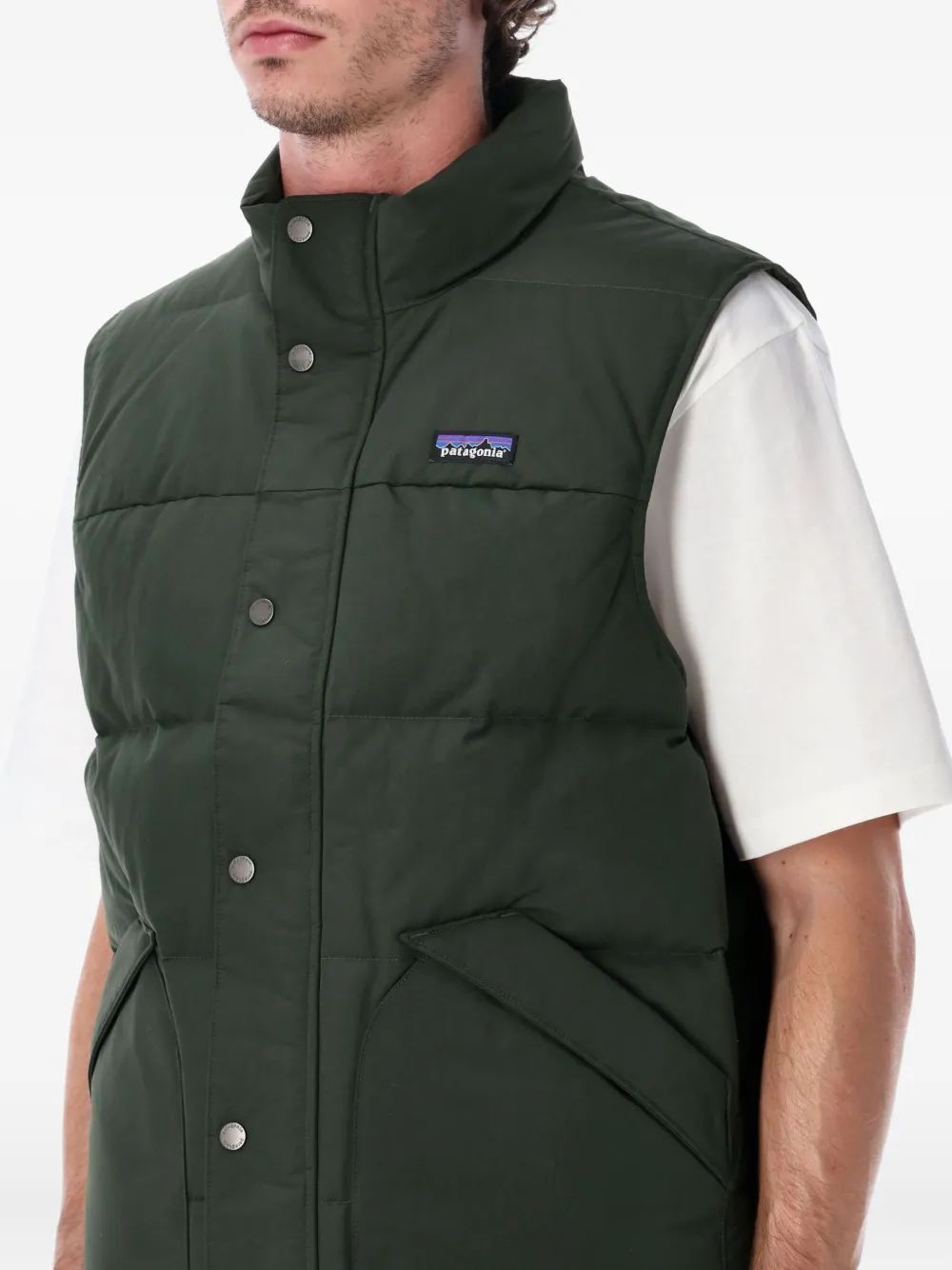 Patagonia Downdrift gewatteerde bodywarmer Groen