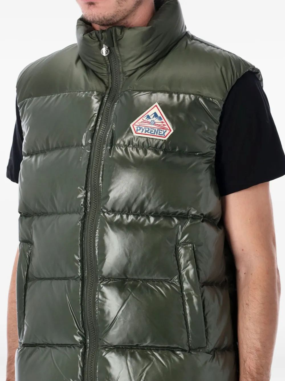 Pyrenex Bodywarmer met rits Groen