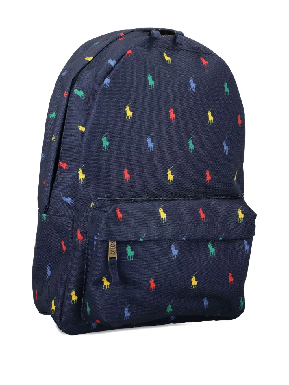 Polo Ralph Lauren Logo Pattern Backpack In Blue