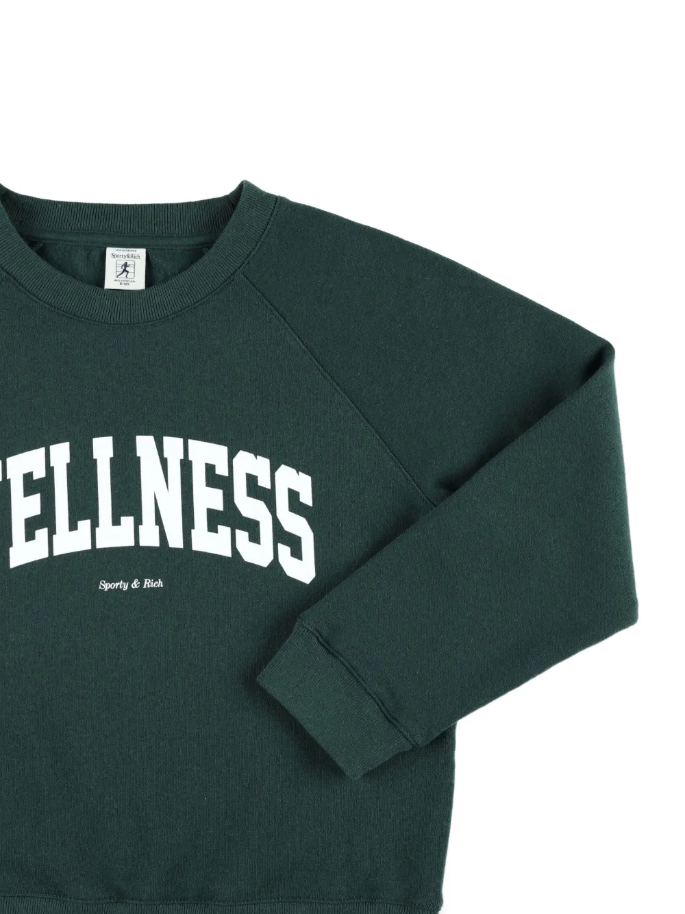  Sporty & Rich Kids Wellness Graphic-print Sweatshirt - Green 