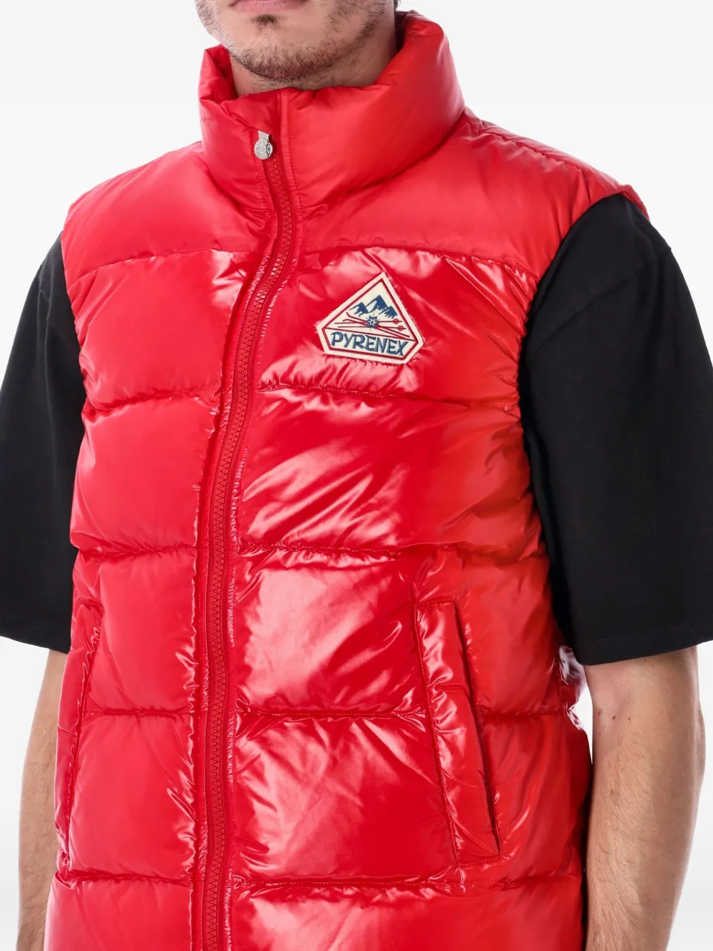 Pyrenex Bodywarmer met logopatch Rood