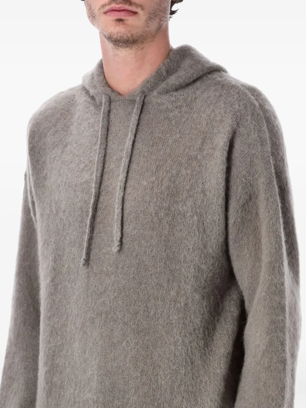 Drawstring-Hood Hoodie