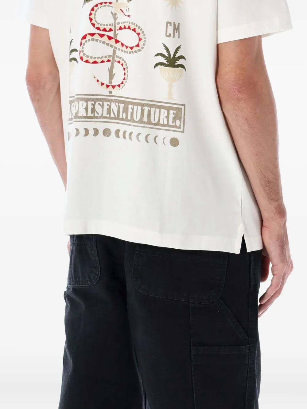 Rvca Roses Poster T-shirt In White