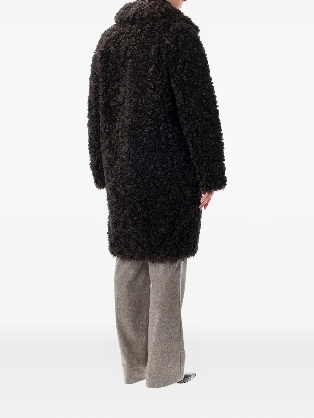 STAND STUDIO textured coat | Abrigos de pelo artificial | Image 2