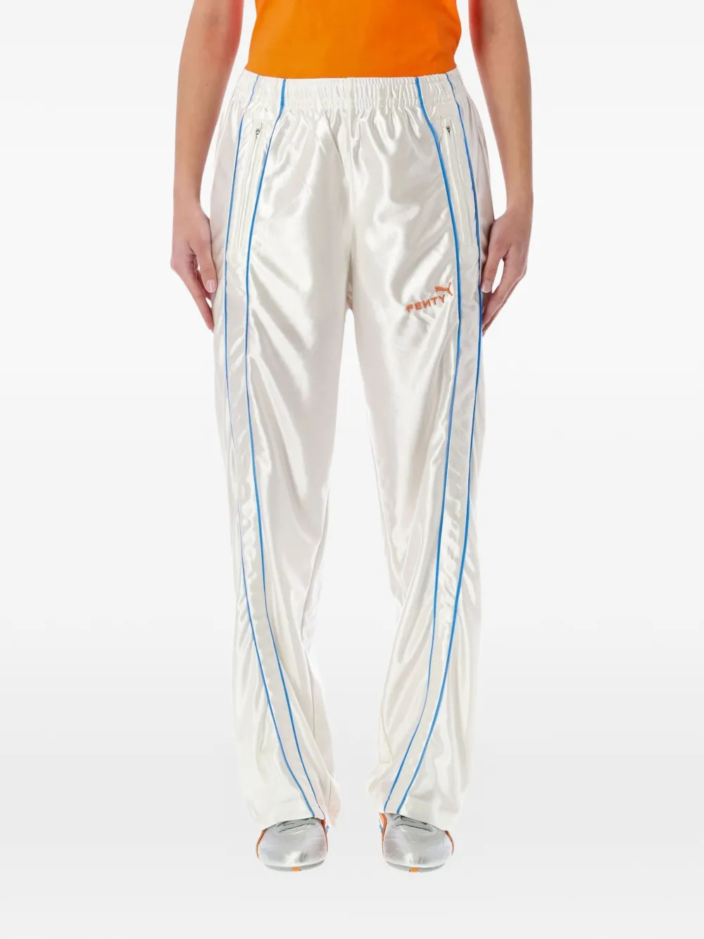 Fenty X Puma T7 zip-pocket track pants | Nude | Image 1