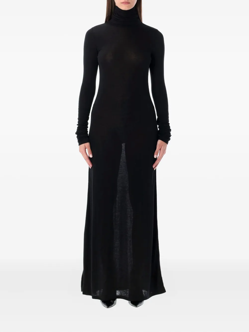 The Garment roll-neck maxi dress | Black | Image 1