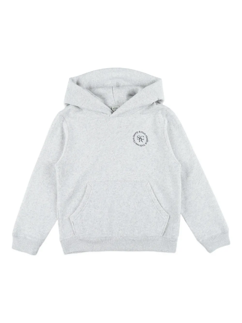 SPORTY & RICH KIDS Felpa con cappuccio e logo - Grigio