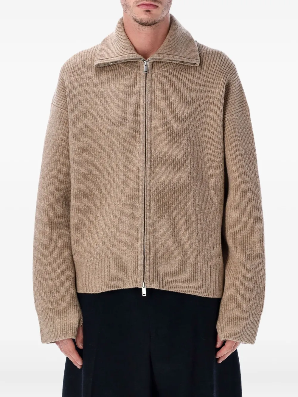 Studio Nicholson zip knitwear | Neutrals | Image 1