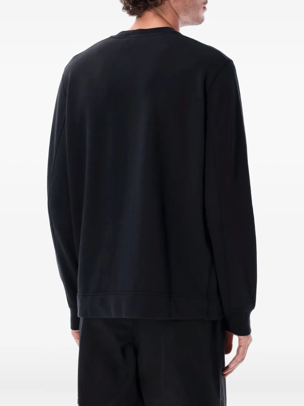 Stone Island embroidered sweatshirt - Zwart