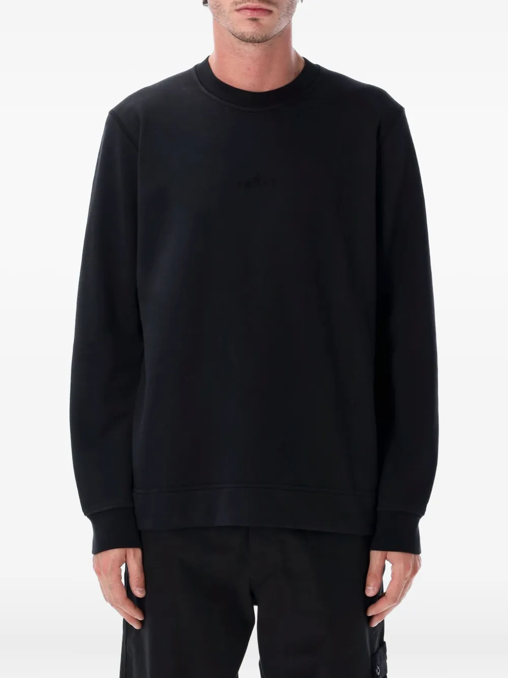 Stone Island embroidered sweatshirt - ブラック Stone Island embroidered sweatshirt - ブラック