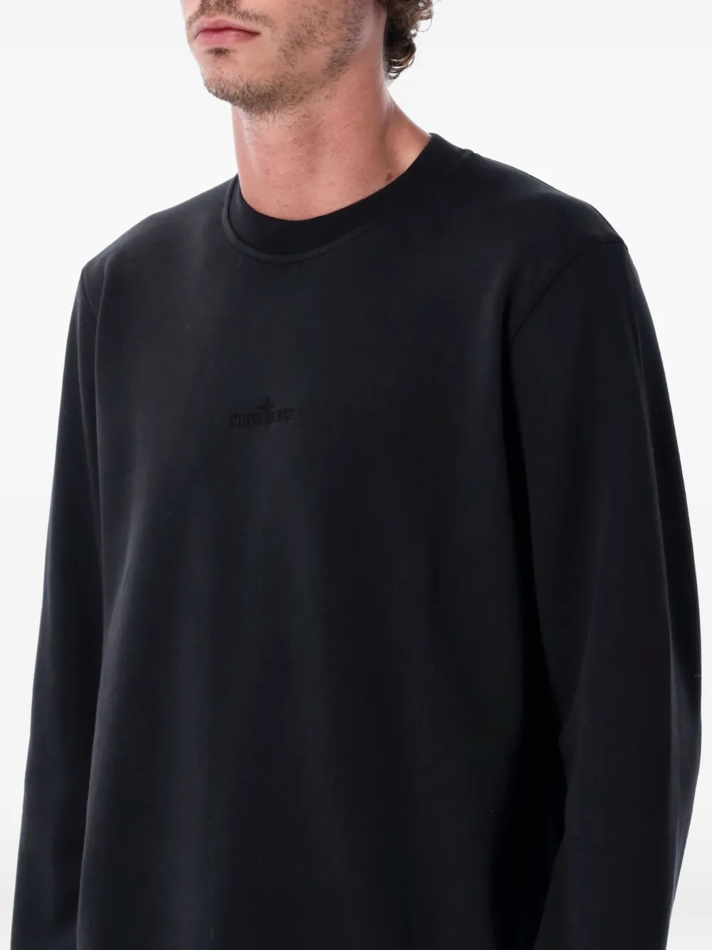 Stone Island Sweater met borduurwerk Zwart