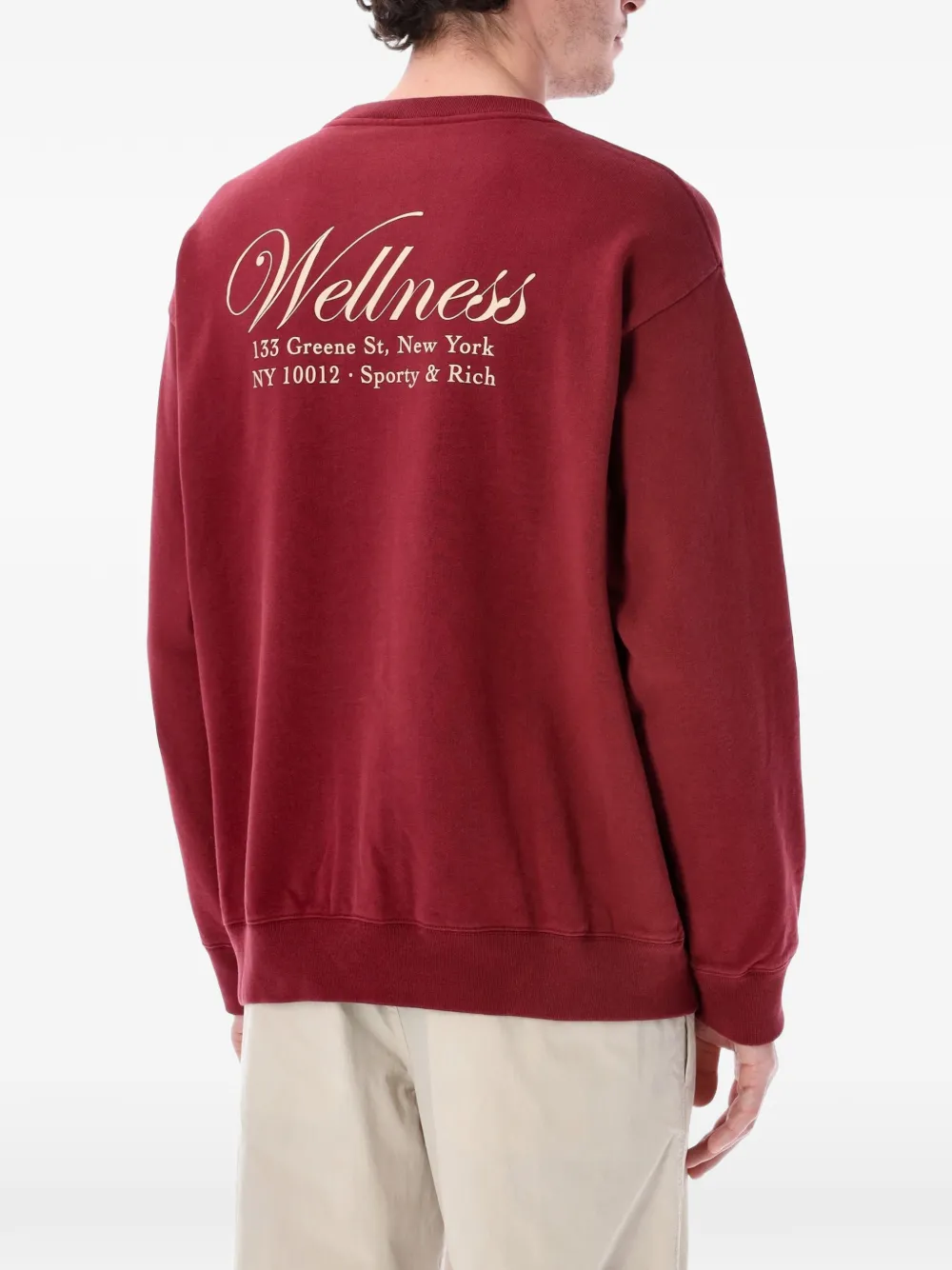 Sporty & Rich embroidered sweatshirt - Rood