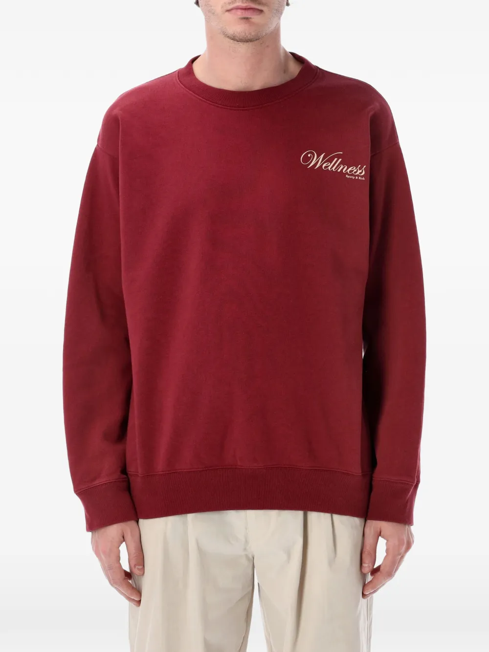 Sporty & Rich embroidered sweatshirt - Rot