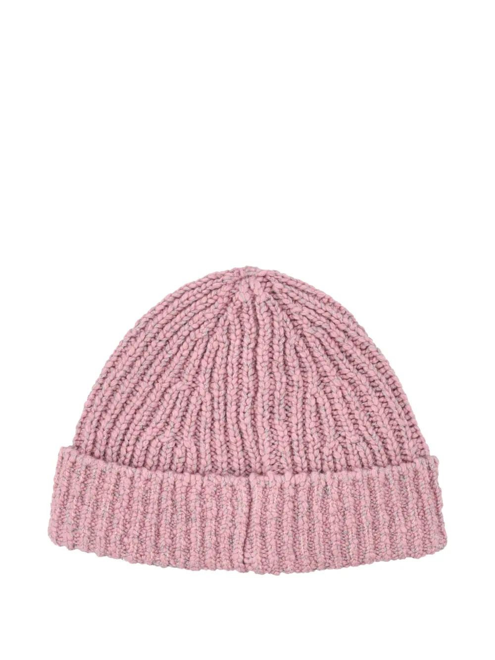 Stone Island ribbed logo-patch beanie hat - Roze