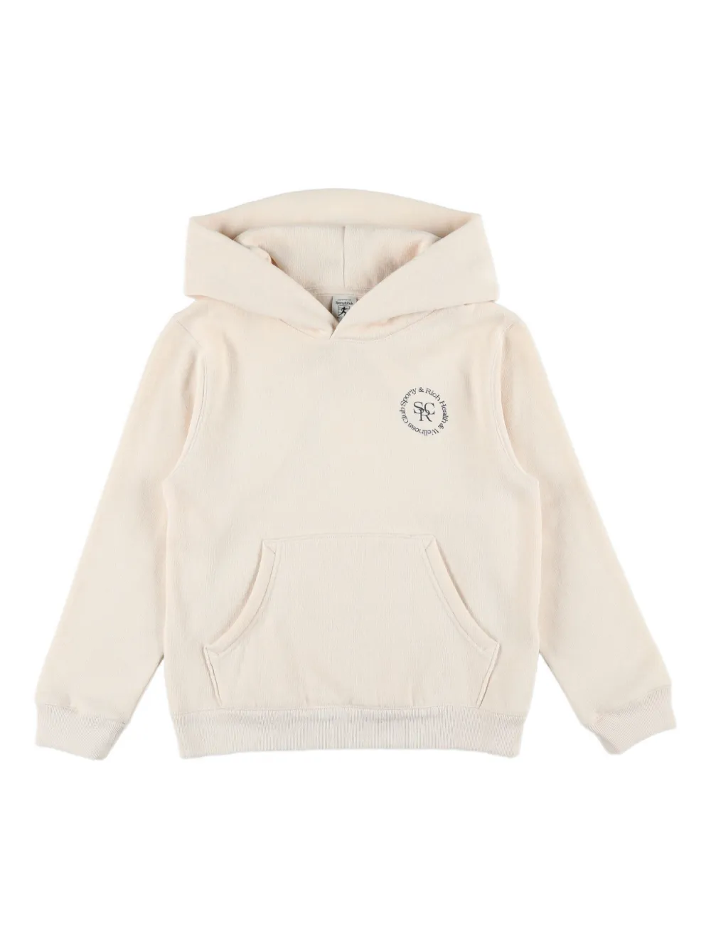 SPORTY & RICH KIDS Felpa con cappuccio e logo - Toni neutri