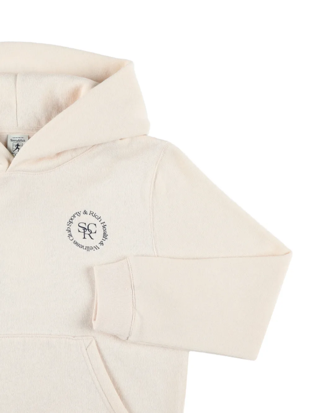SPORTY & RICH KIDS Hoodie met logodetail Beige