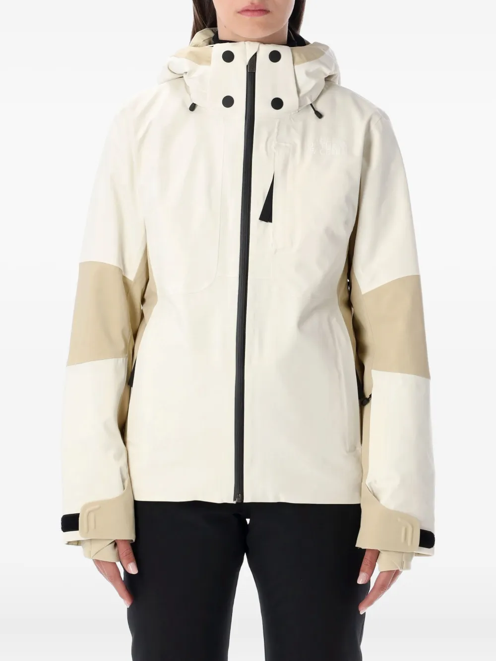 The North Face Lenado Panelled Ski Jacket In Brown