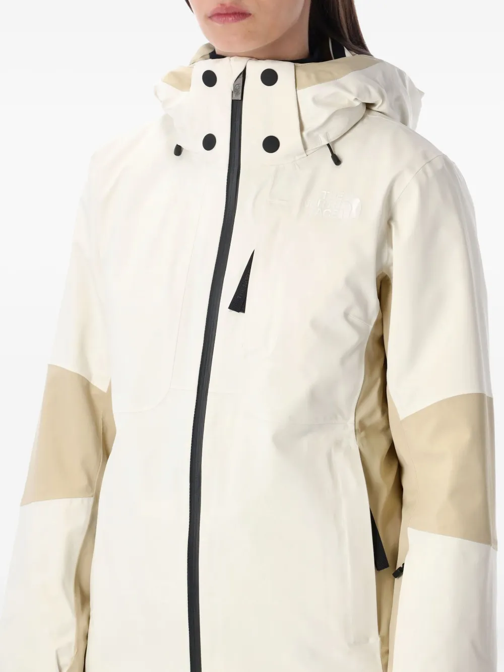 The North Face Lenado Panelled Ski Jacket In Brown