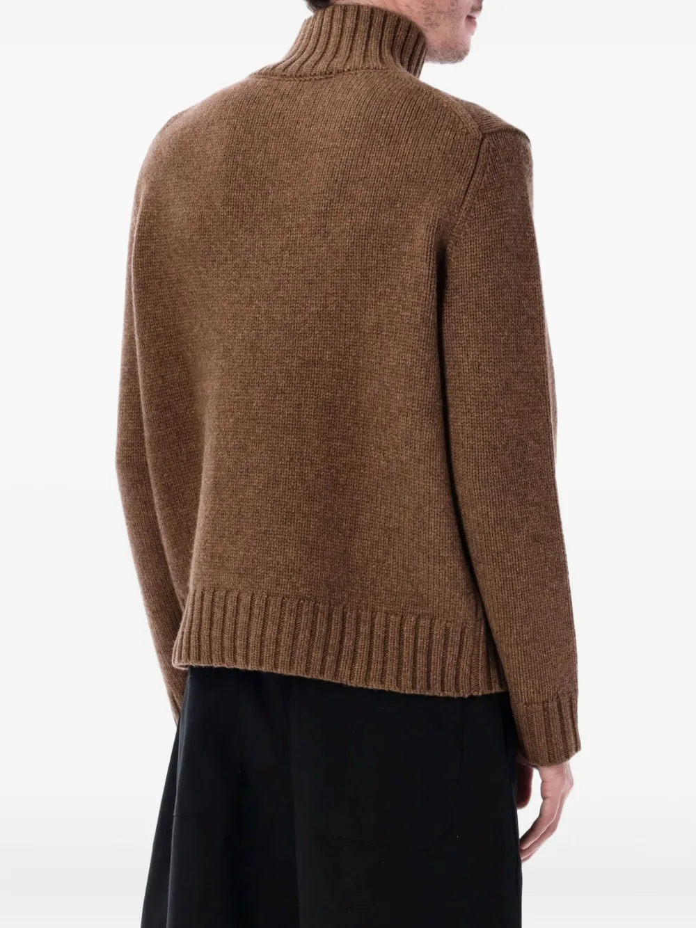 Studio Nicholson ribbed roll-neck knitwear | Knitted Sweaters | Image 2