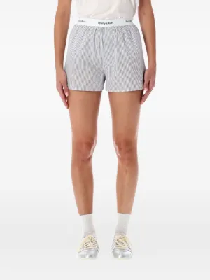 Sporty & Rich ストライプ ショートパンツ | ブルー | FARFETCH JP