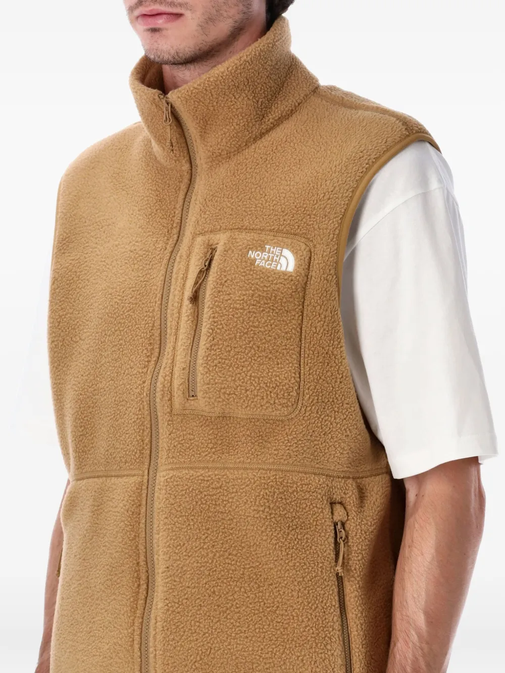 The North Face Yumiori Zip-pocket Vest In Brown