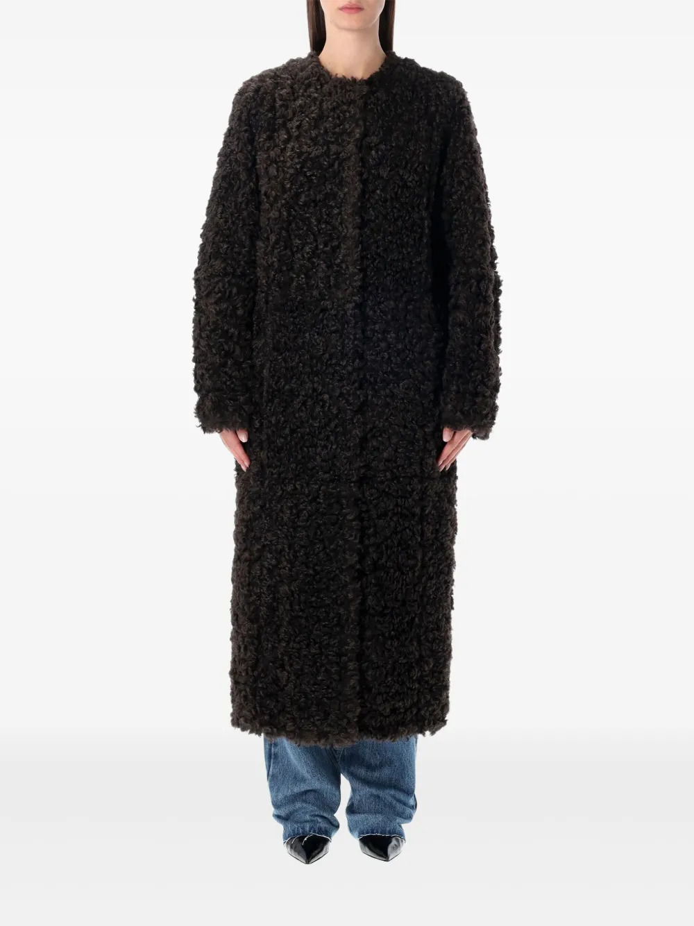 Stand Studio Renata Single-breasted Coat In Black