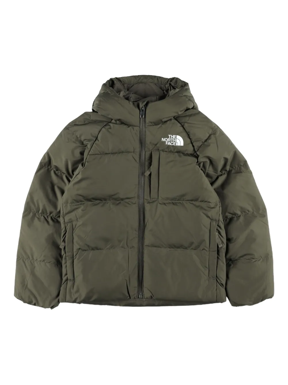 The North Face Kids フーデッド パデッドコート - グリーン The North Face Kids フーデッド パデッドコート - グリーン