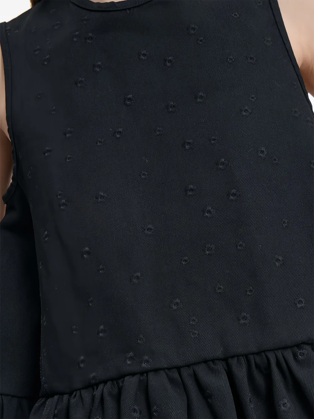 Cecilie Bahnsen Barbara Embroidered Top In Black