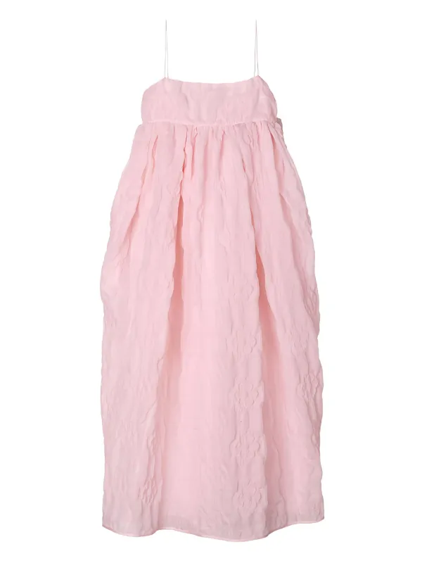 Cecilie Bahnsen Vilma リボン ドレス | ピンク | FARFETCH JP