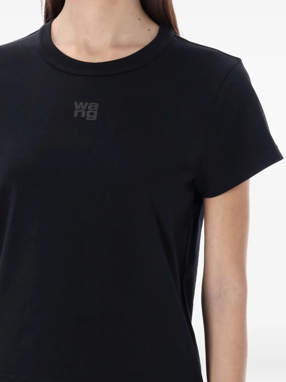Alexander Wang T-shirt met logo Zwart