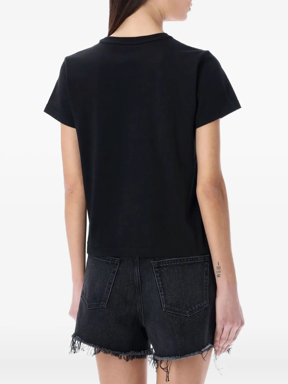 Alexander Wang T-shirt met logo Zwart