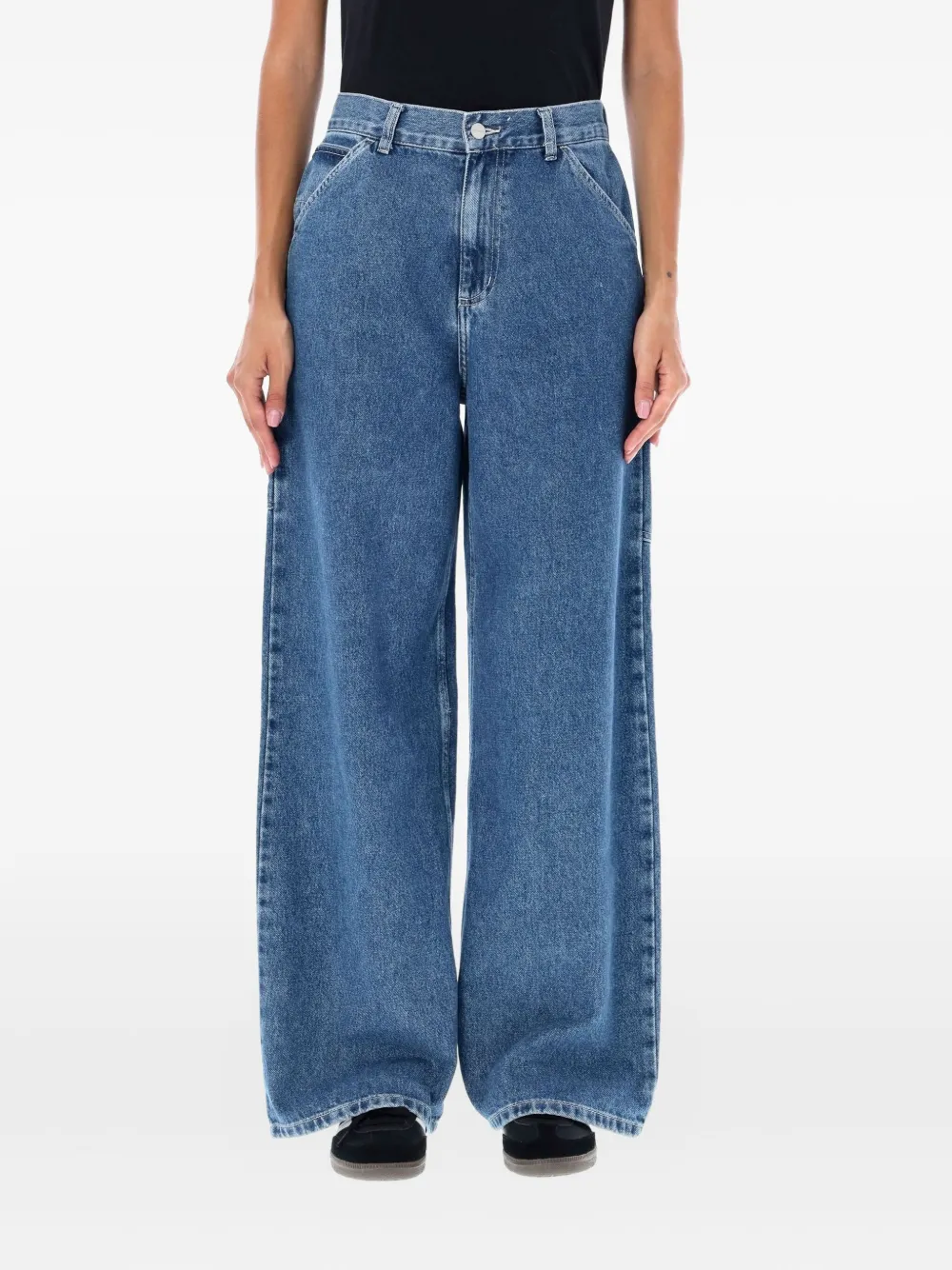 Carhartt Jen Stone-washed Jeans In Blue