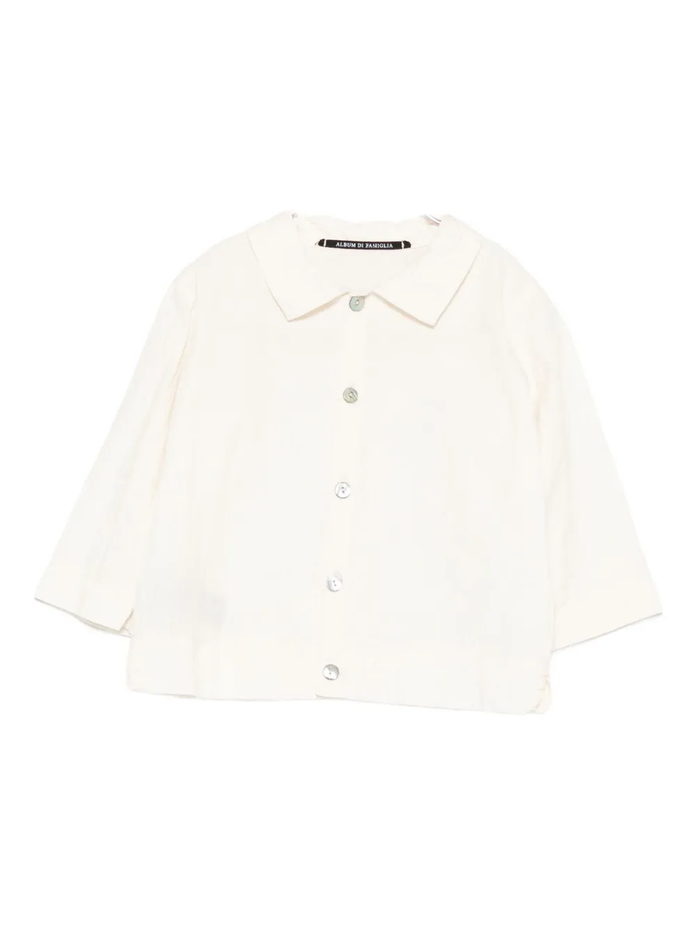 Album Di Famiglia Kids button-down shirt - Toni neutri