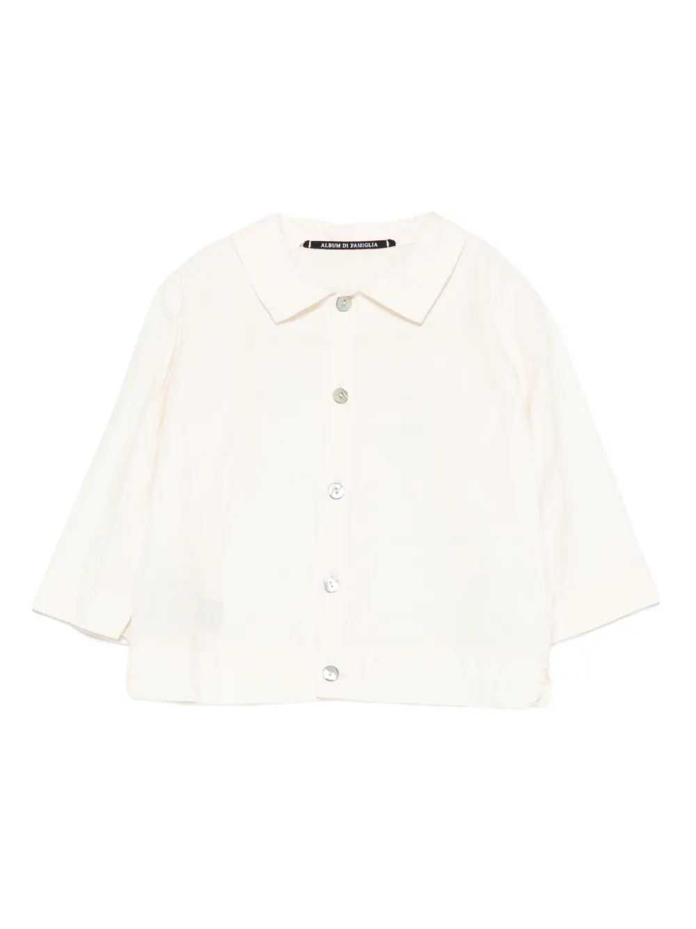 Album Di Famiglia Kids button-down shirt | Neutrals | Image 1
