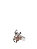 Louis Vuitton Pre-Owned 20th Century Palladium Plated Enamel Fairytale Cocktail Ring costume ring - Silver