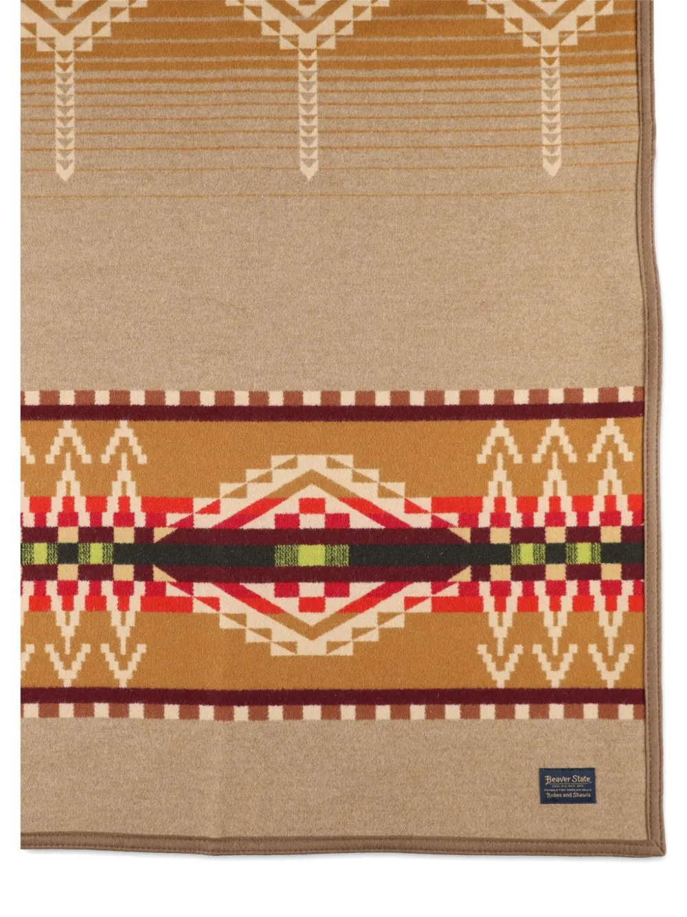 Pendleton Beacon Rock patterned blanket - Beige